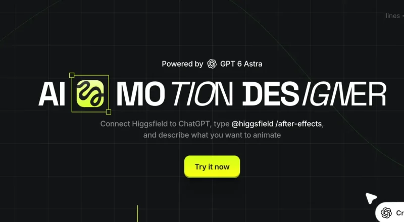 GPT-6 Astra réalise votre motion design After Effects à votre place