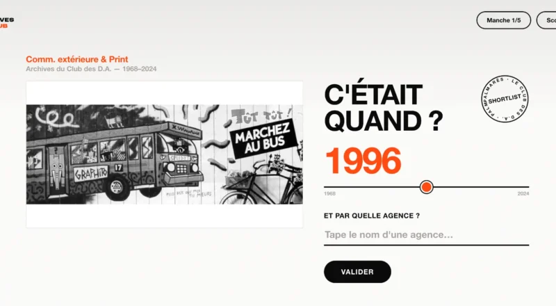 Le Club des D.A. transforme ses archives en jeu de culture pub