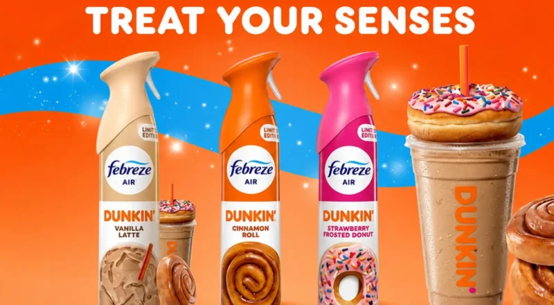 Febreze transforme les produits Dunkin’ en désodorisants