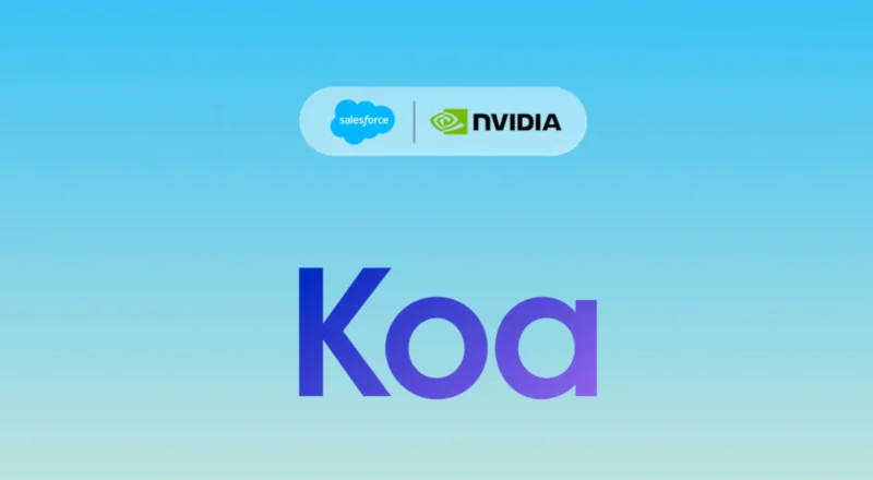 Salesforce lance Koa, une IA pensée pour le CRM avec NVIDIA