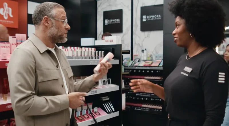 Seth Rogen se perd chez Sephora